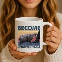 Become Ungovernable Moo Deng Humor Coffee Mug thumb 3