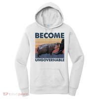 Become Ungovernable Moo Deng Humor Women's Hoodie thumb 0