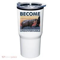 Become Ungovernable Moo Deng Humor Tumbler thumb 0