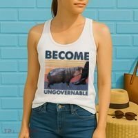 Become Ungovernable Moo Deng Humor Women's Tank Top thumb 2