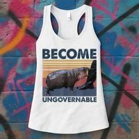 Become Ungovernable Moo Deng Humor Women's Tank Top thumb 3