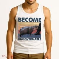 Become Ungovernable Moo Deng Humor Tank Top thumb 3