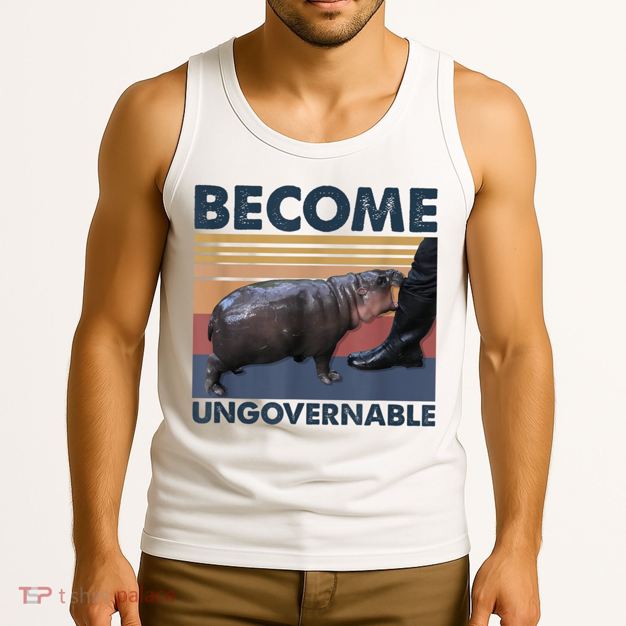 Become Ungovernable Moo Deng Humor Tank Top