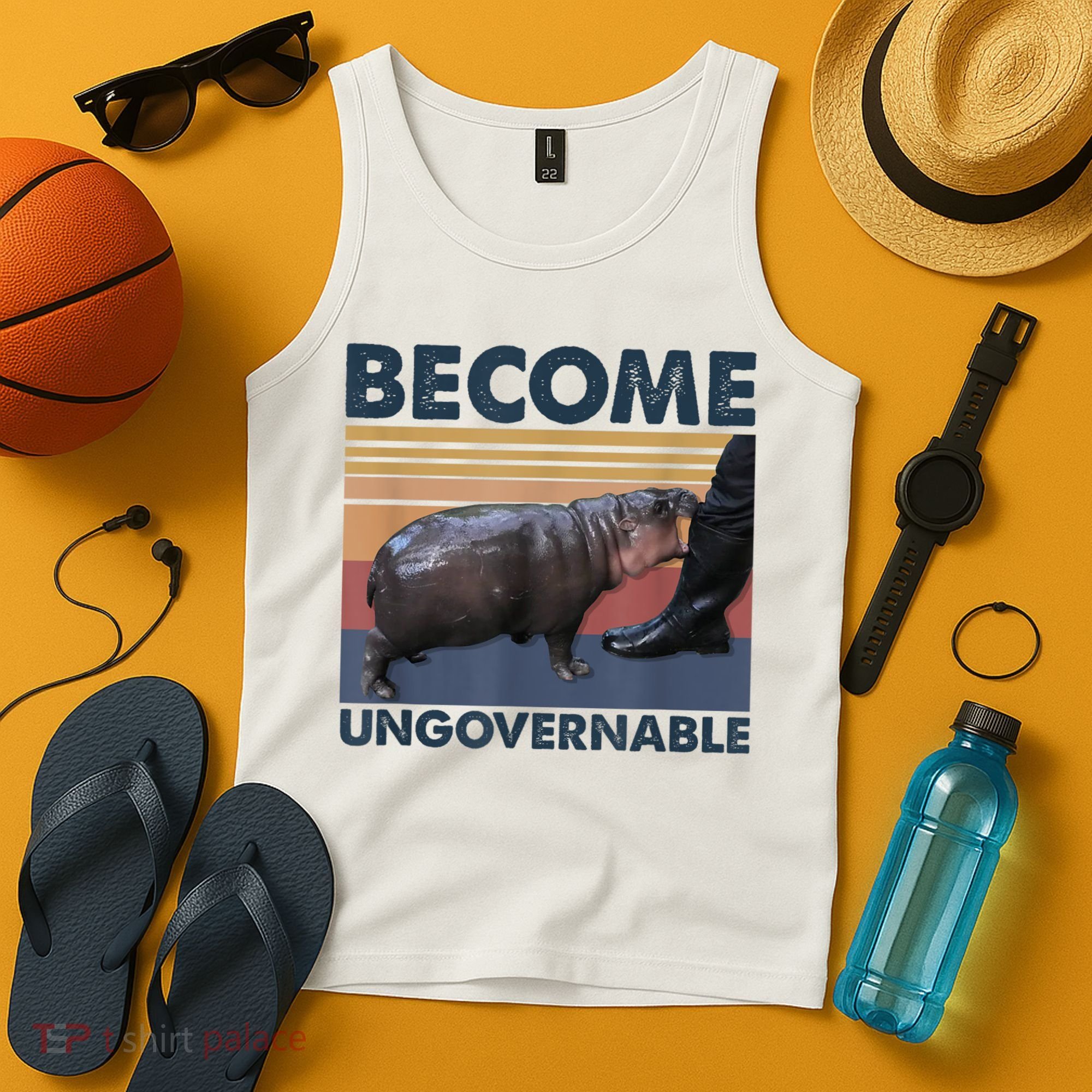 Become Ungovernable Moo Deng Humor Tank Top