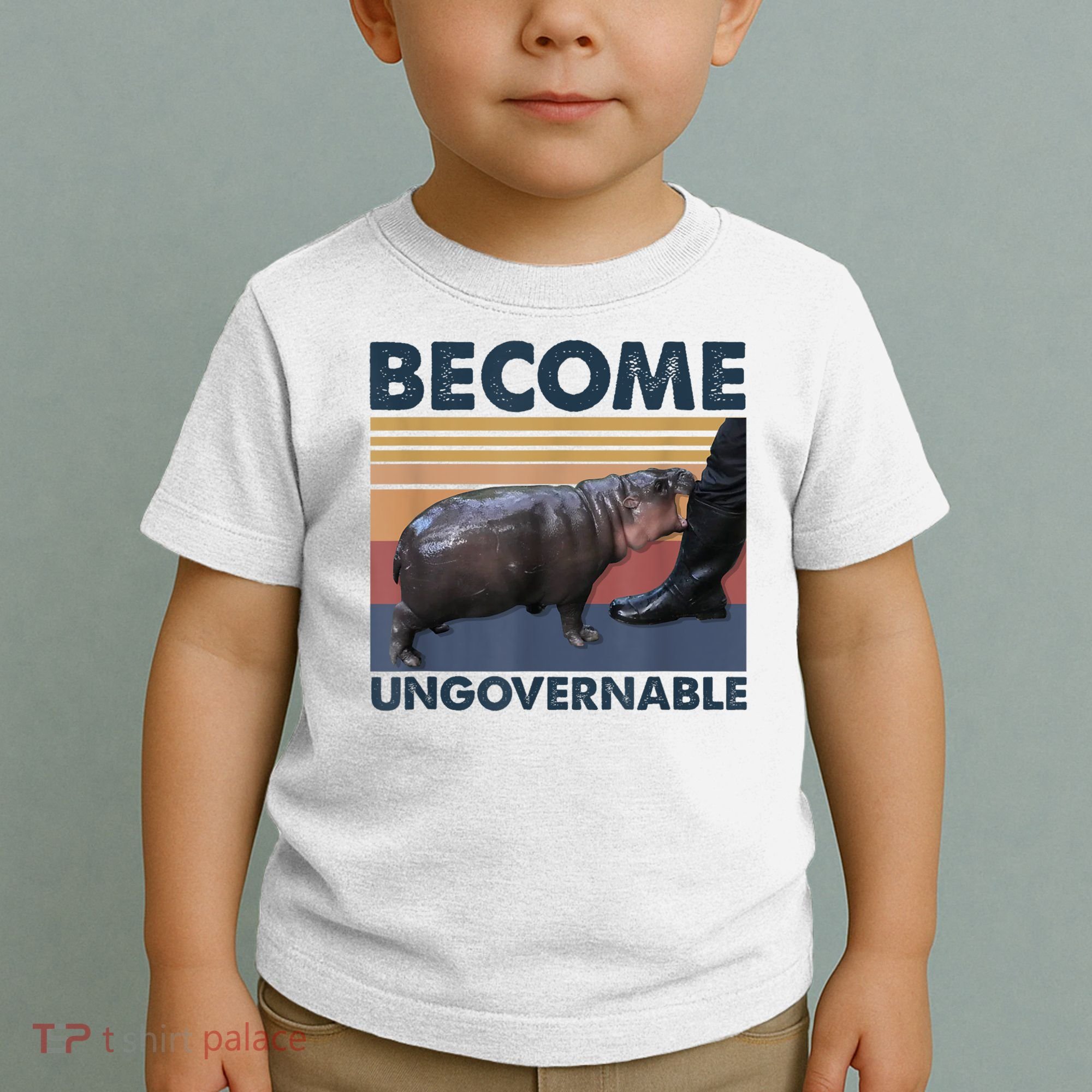 Become Ungovernable Moo Deng Humor Toddler T-Shirt