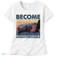 Become Ungovernable Moo Deng Humor Women's T-Shirt thumb 0