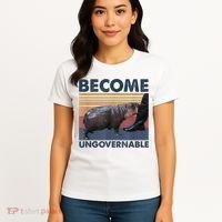 Become Ungovernable Moo Deng Humor Women's T-Shirt thumb 4