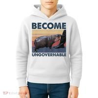Become Ungovernable Moo Deng Humor Kids Hoodie thumb 4