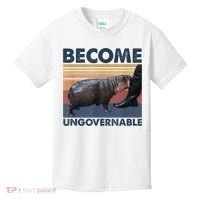 Become Ungovernable Moo Deng Humor Kids T-Shirt thumb 0