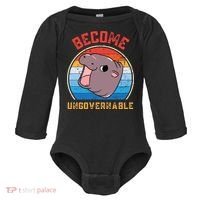 Become Ungovernable Moo Deng Baby Long Sleeve Bodysuit thumb 0
