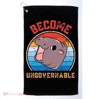Become Ungovernable Moo Deng Golf Towel thumb 0