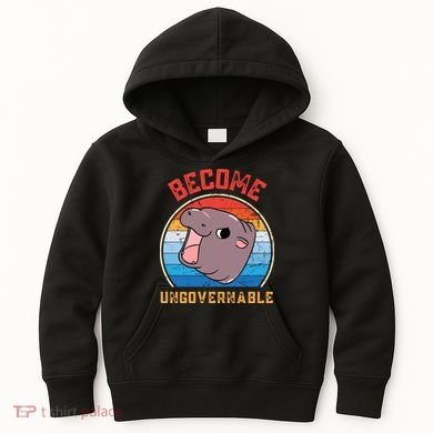 Become Ungovernable Moo Deng Kids Hoodie