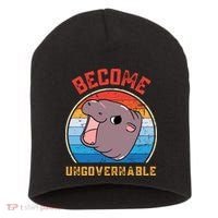 Become Ungovernable Moo Deng Short Acrylic Beanie thumb 0