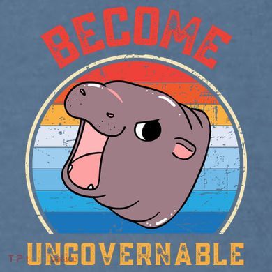 Become Ungovernable Moo Deng Garment-Dyed Sweatshirt