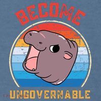 Become Ungovernable Moo Deng Garment-Dyed Sweatshirt thumb 2