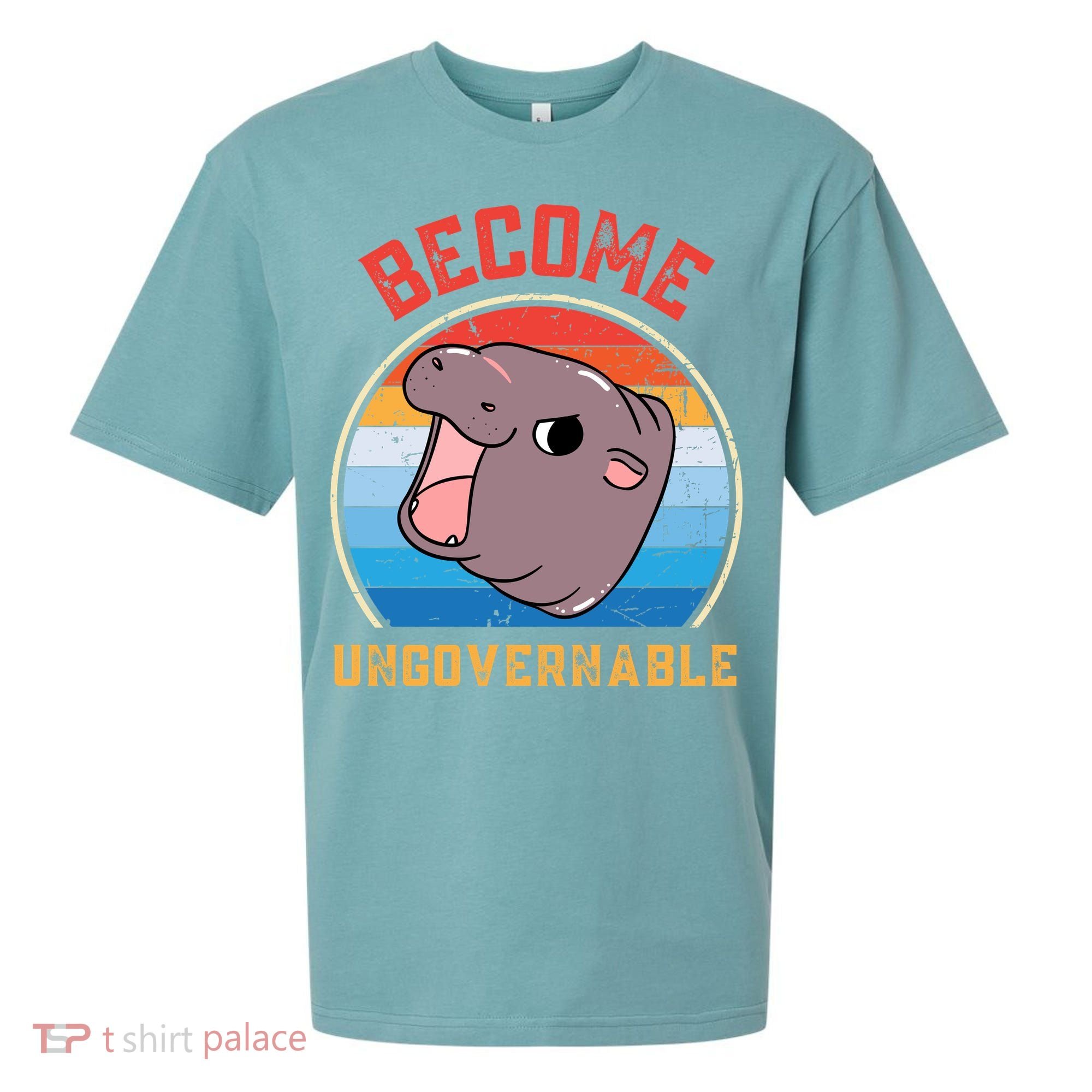 Become Ungovernable Moo Deng Sueded Cloud Jersey T-Shirt