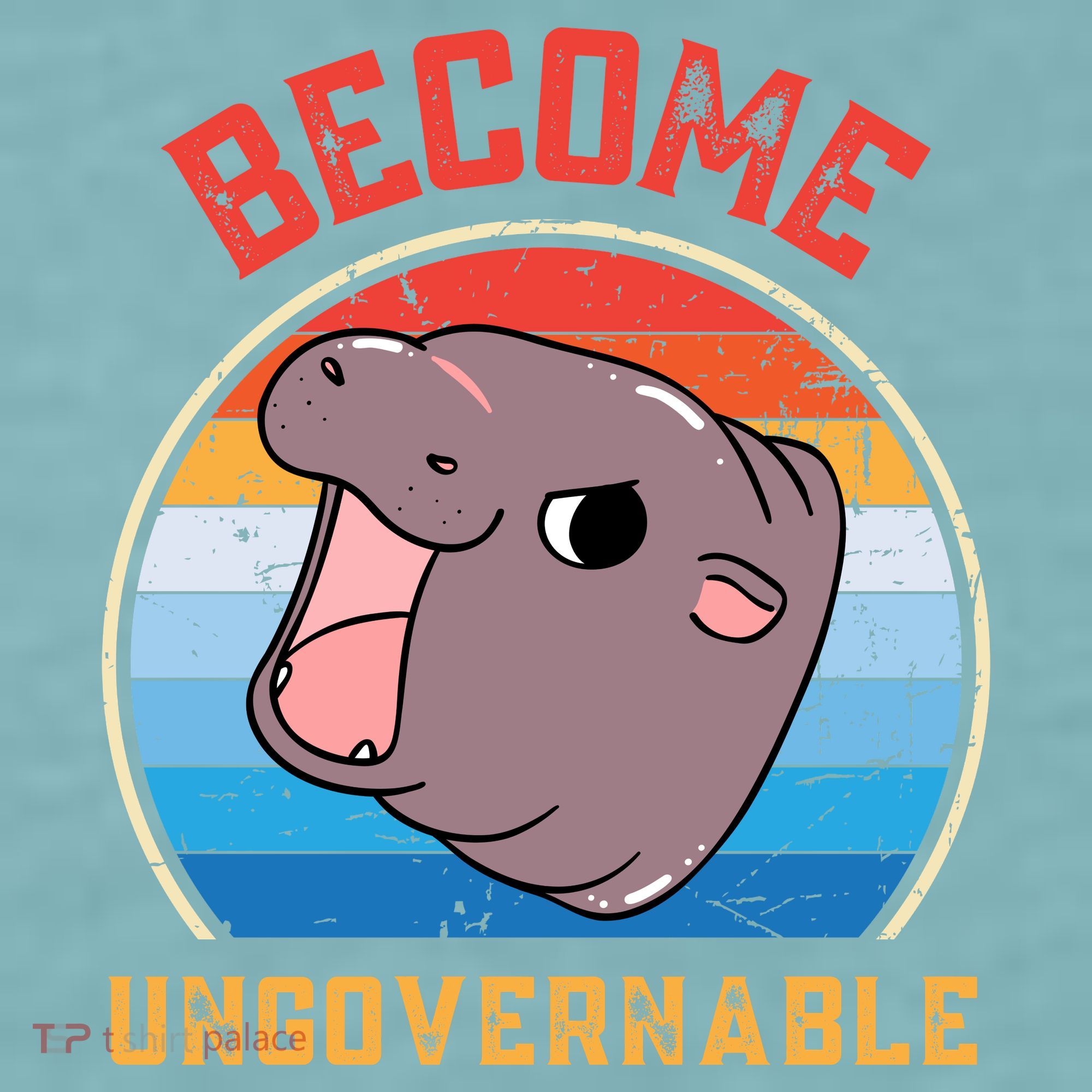 Become Ungovernable Moo Deng Sueded Cloud Jersey T-Shirt