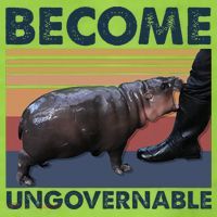 Become Ungovernable Moo Deng Cute Baby Hippo Funny Hippo Adult Drive Performance Visor thumb 2