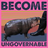 Become Ungovernable Moo Deng Cute Baby Hippo Funny Hippo Stripe Pom Pom Beanie thumb 2