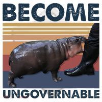 Become Ungovernable Moo Deng Cute Baby Hippo Funny Hippo Ceramic Ornament thumb 2
