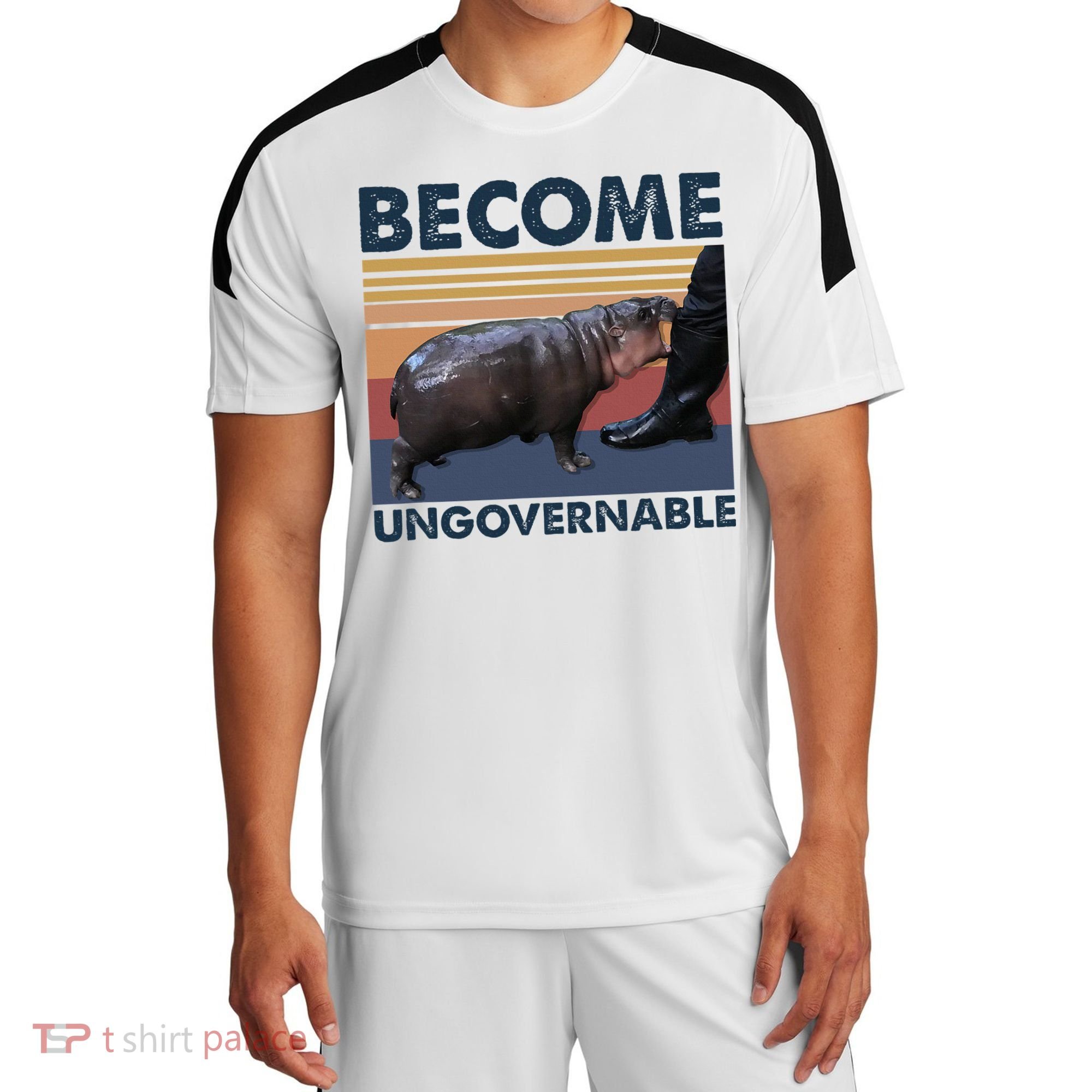 Become Ungovernable Moo Deng Cute Baby Hippo Funny Hippo Sport-Tek Competitor United Soccer Jersey