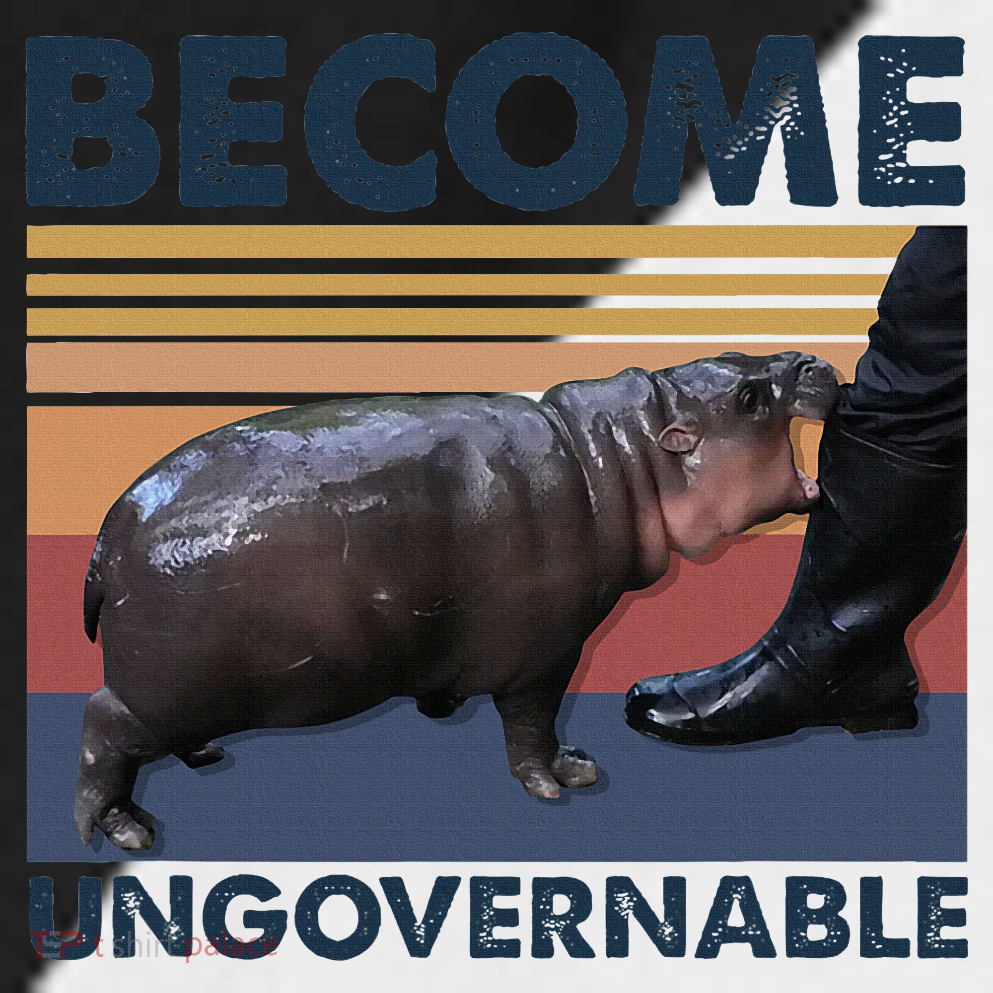 Become Ungovernable Moo Deng Cute Baby Hippo Funny Hippo Sport-Tek Competitor United Soccer Jersey