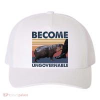 Become Ungovernable Moo Deng Cute Baby Hippo Funny Hippo Yupoong Adult 5-Panel Trucker Hat thumb 0