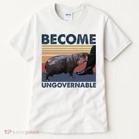 Become Ungovernable Moo Deng Cute Baby Hippo Funny Hippo Tall T-Shirt thumb 0