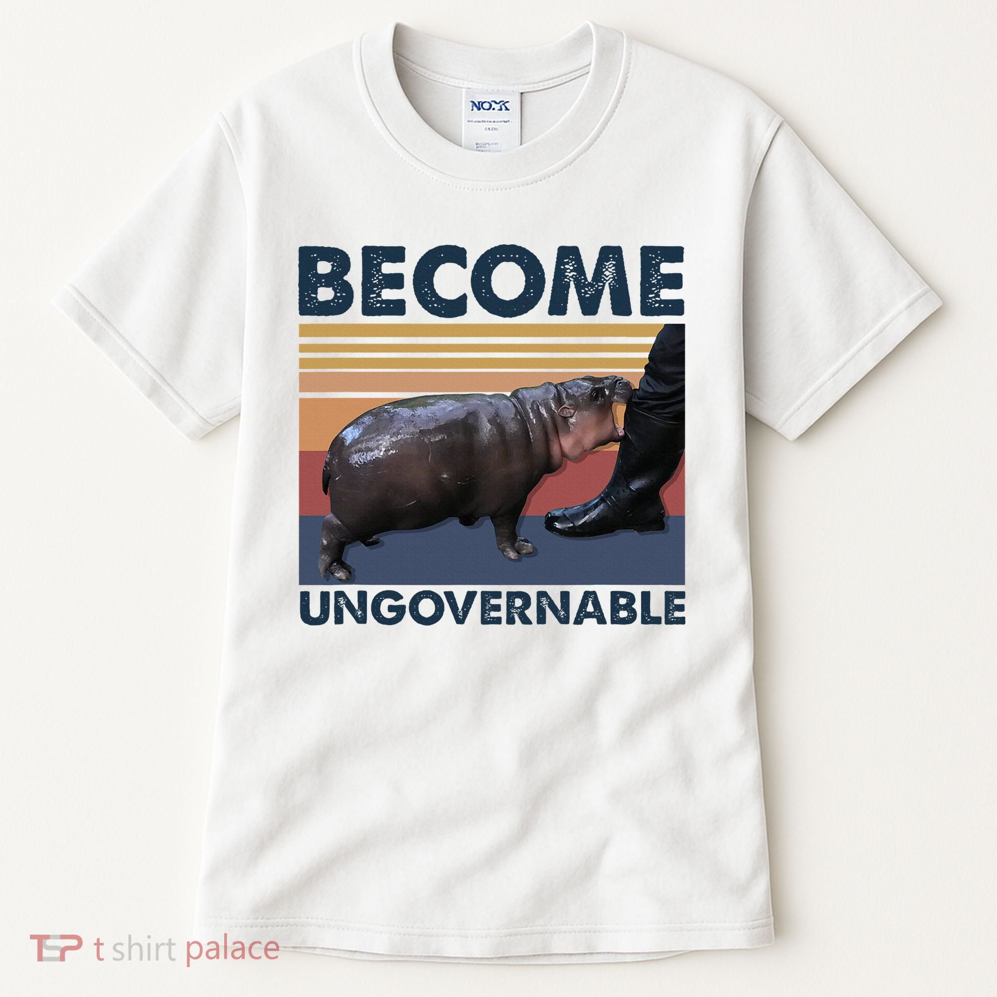 Become Ungovernable Moo Deng Cute Baby Hippo Funny Hippo Tall T-Shirt