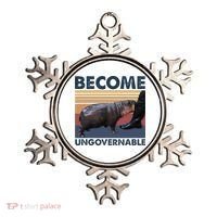 Become Ungovernable Moo Deng Cute Baby Hippo Funny Hippo Ornament thumb 0