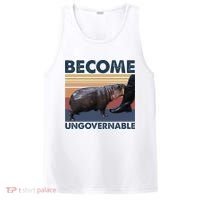 Become Ungovernable Moo Deng Cute Baby Hippo Funny Hippo PosiCharge Competitor Tank thumb 0