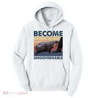 Become Ungovernable Moo Deng Cute Baby Hippo Funny Hippo Tall Hoodie thumb 0
