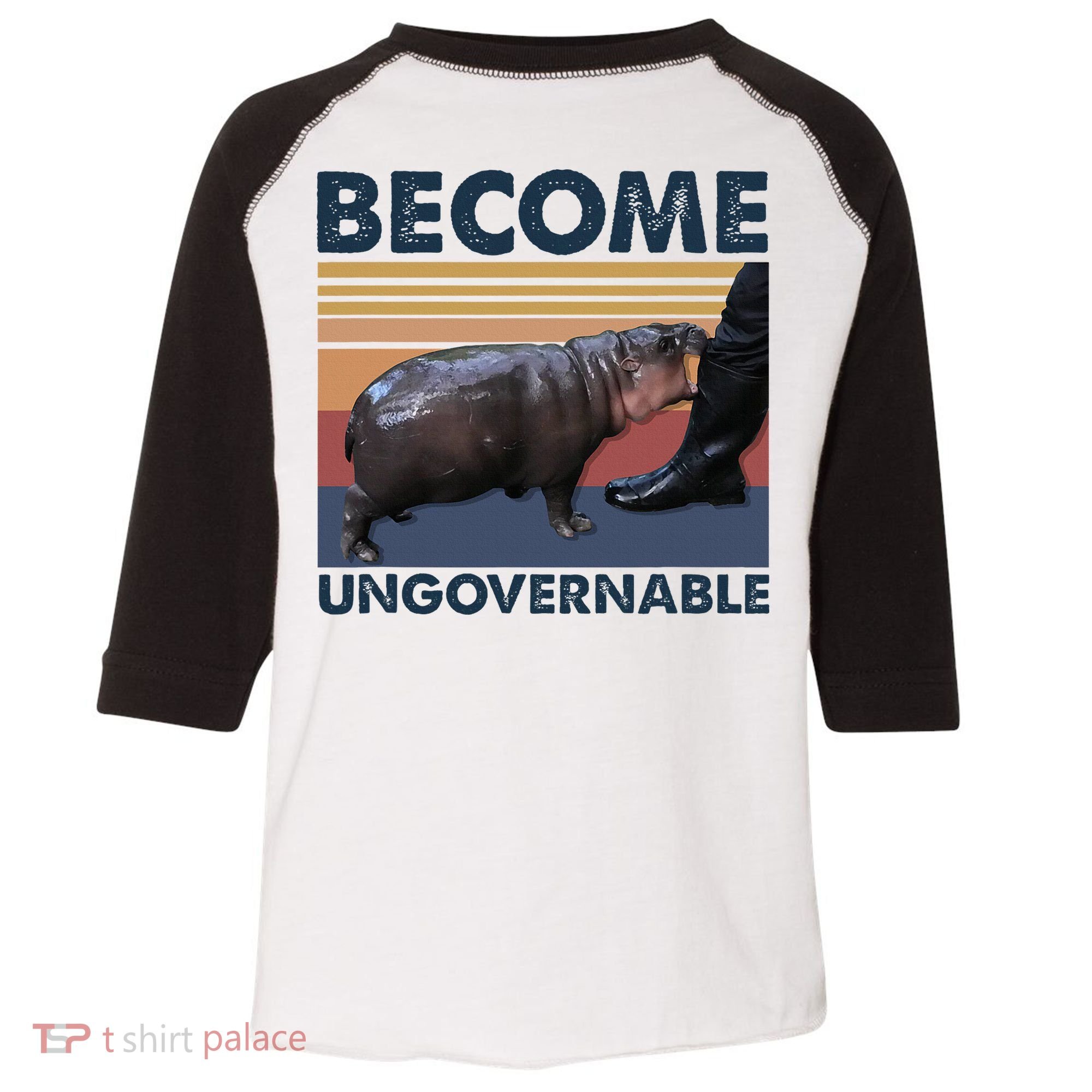 Become Ungovernable Moo Deng Cute Baby Hippo Funny Hippo Toddler Fine Jersey T-Shirt