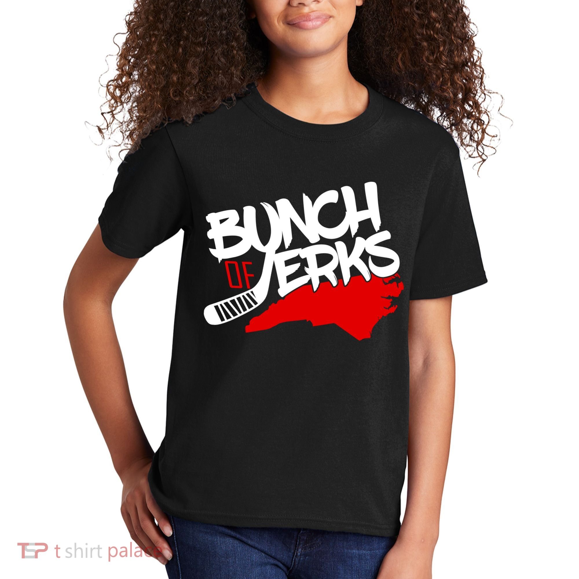 Bunch Of Jerks Carolina Hockey Kids T-Shirt