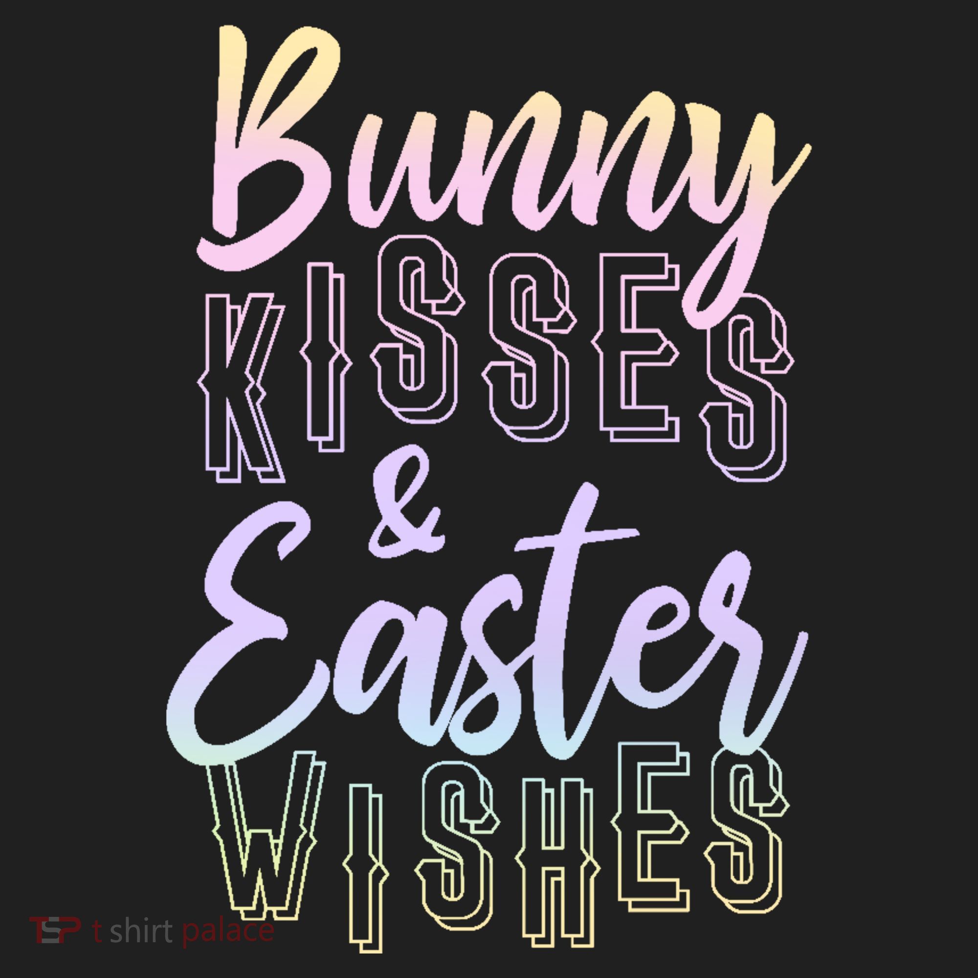 Bunny Kiss And Easter Wishes Cute Women's Sweatshirt