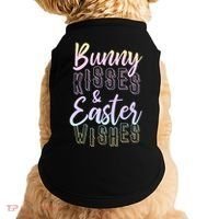 Bunny Kiss And Easter Wishes Cute Doggie Tank thumb 0