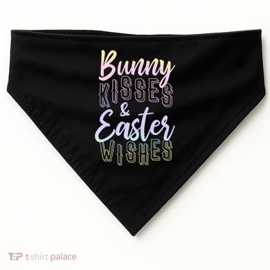 Bunny Kiss And Easter Wishes Cute USA-Made Doggie Bandana