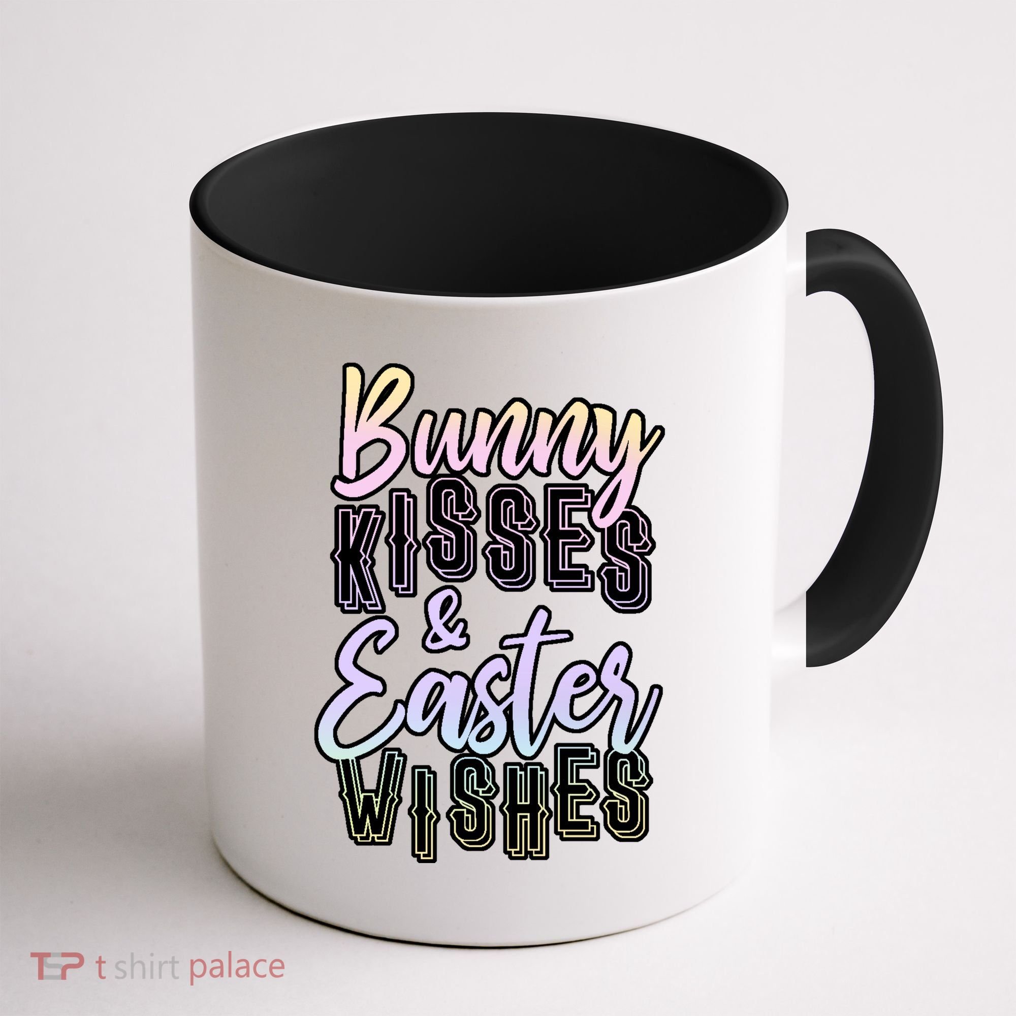 Bunny Kiss And Easter Wishes Cute Coffee Mug