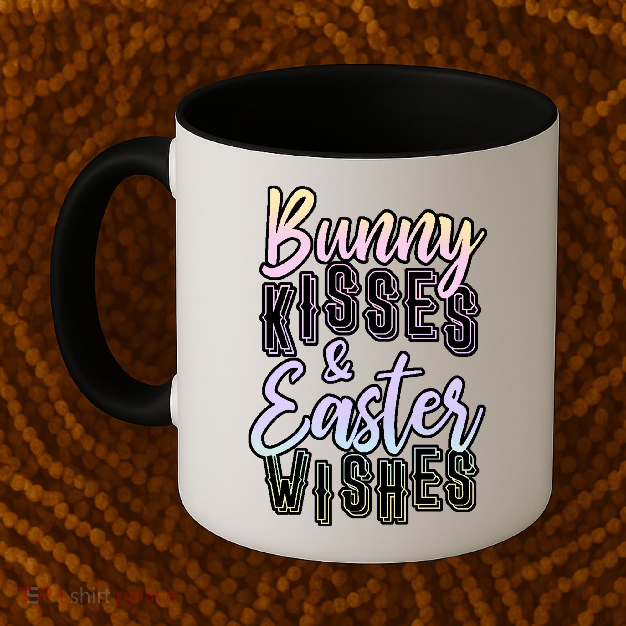 Bunny Kiss And Easter Wishes Cute Coffee Mug