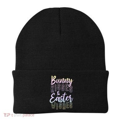 Bunny Kiss And Easter Wishes Cute Beanie