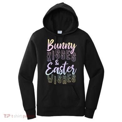 Bunny Kiss And Easter Wishes Cute Women's Hoodie
