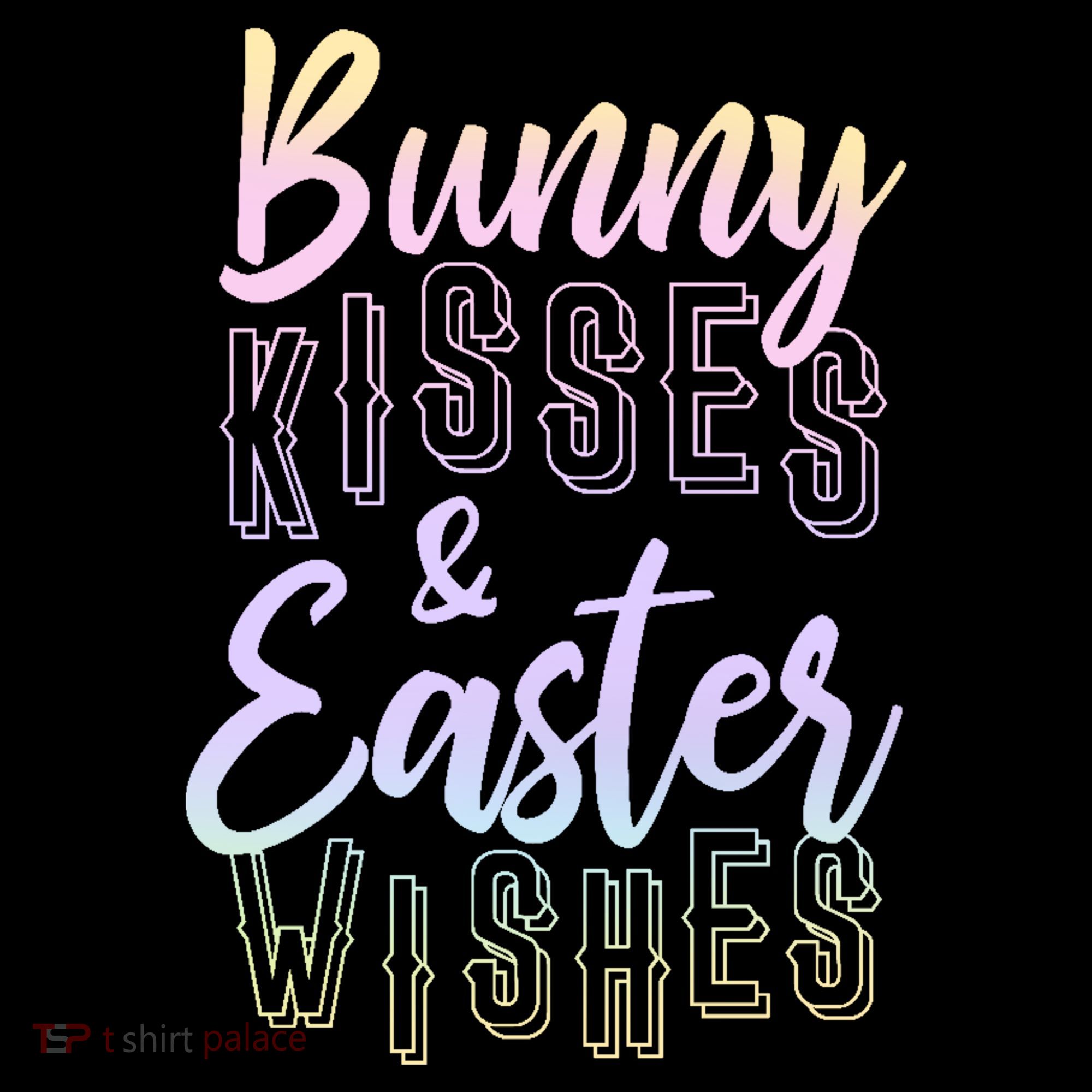Bunny Kiss And Easter Wishes Cute Women's Hoodie