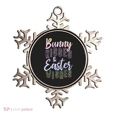 Bunny Kiss And Easter Wishes Cute Ornament