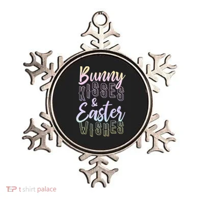 Bunny Kiss And Easter Wishes Cute Ornament