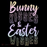 Bunny Kiss And Easter Wishes Cute Ornament thumb 1