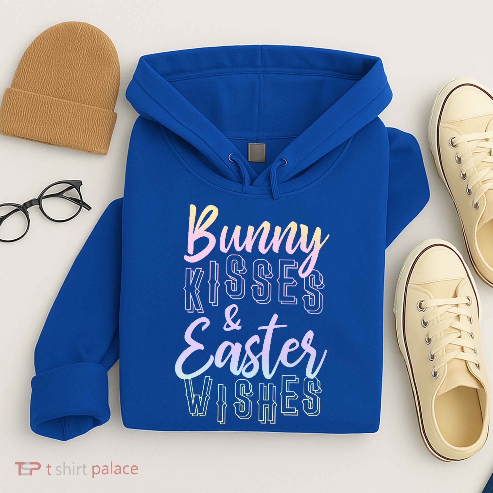 Bunny Kiss And Easter Wishes Cute Hoodie