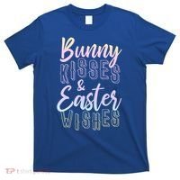 Bunny Kiss And Easter Wishes Cute T-Shirt thumb 0