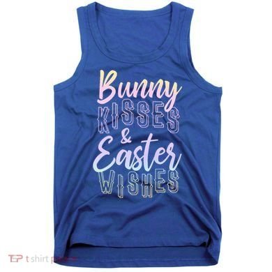 Bunny Kiss And Easter Wishes Cute Tank Top