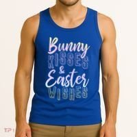Bunny Kiss And Easter Wishes Cute Tank Top thumb 3