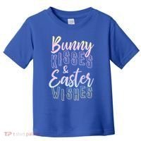 Bunny Kiss And Easter Wishes Cute Toddler T-Shirt thumb 0